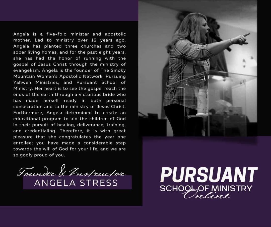 Pursuant School of Ministry Online overview featuring Angela Stress