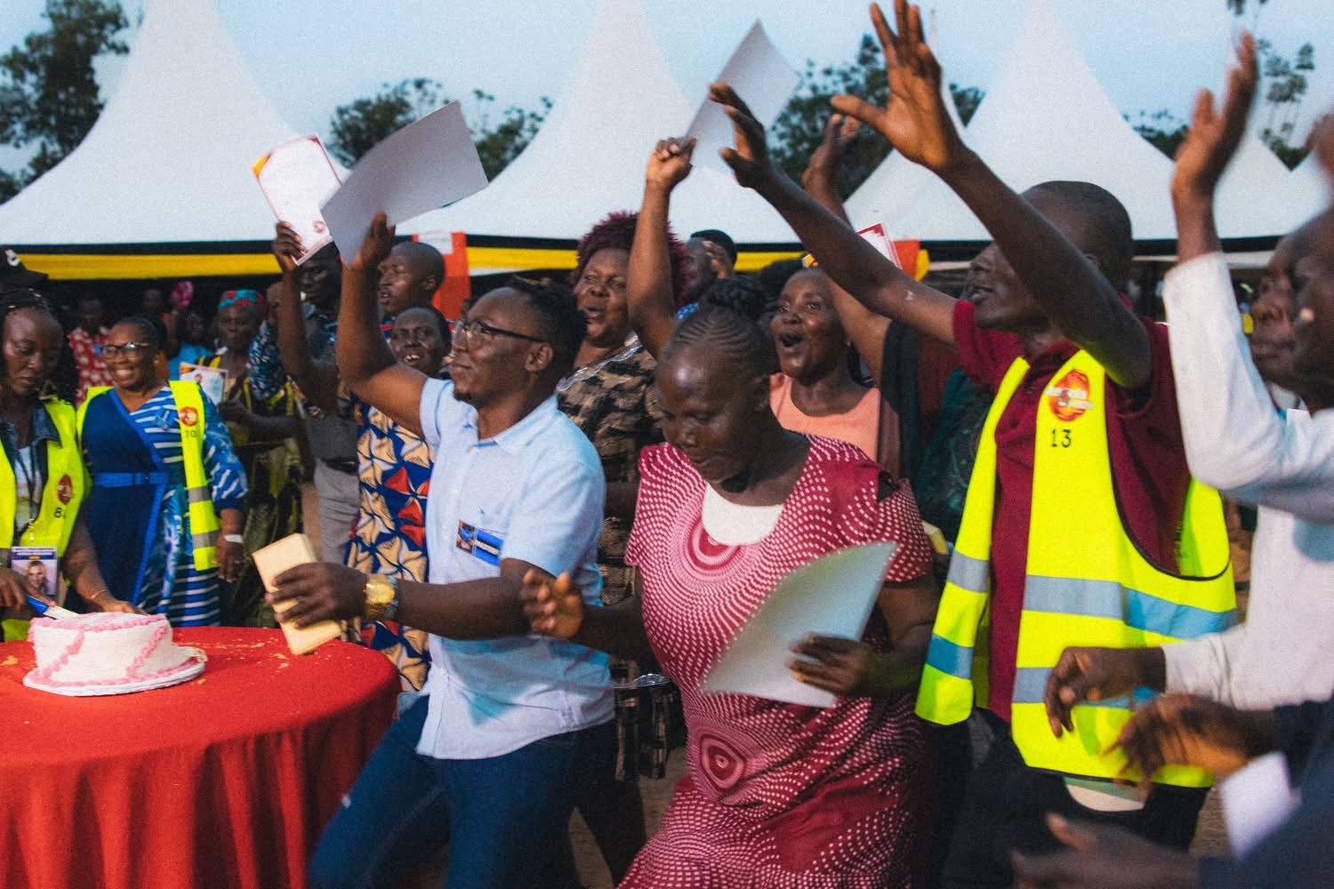 Pursuant School of Ministry graduates celebrating with their certificates